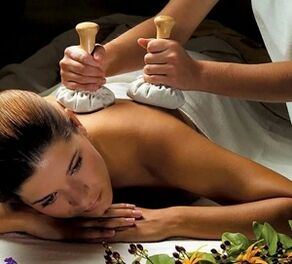 Massage treatment for osteochondrosis