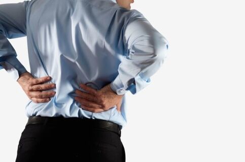 man lower back pain